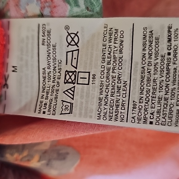 Old Navy Red Floral Hawaiian Dress Size M - Picture 5 of 5